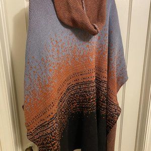 sunrise poncho, with hood ONE SIZE